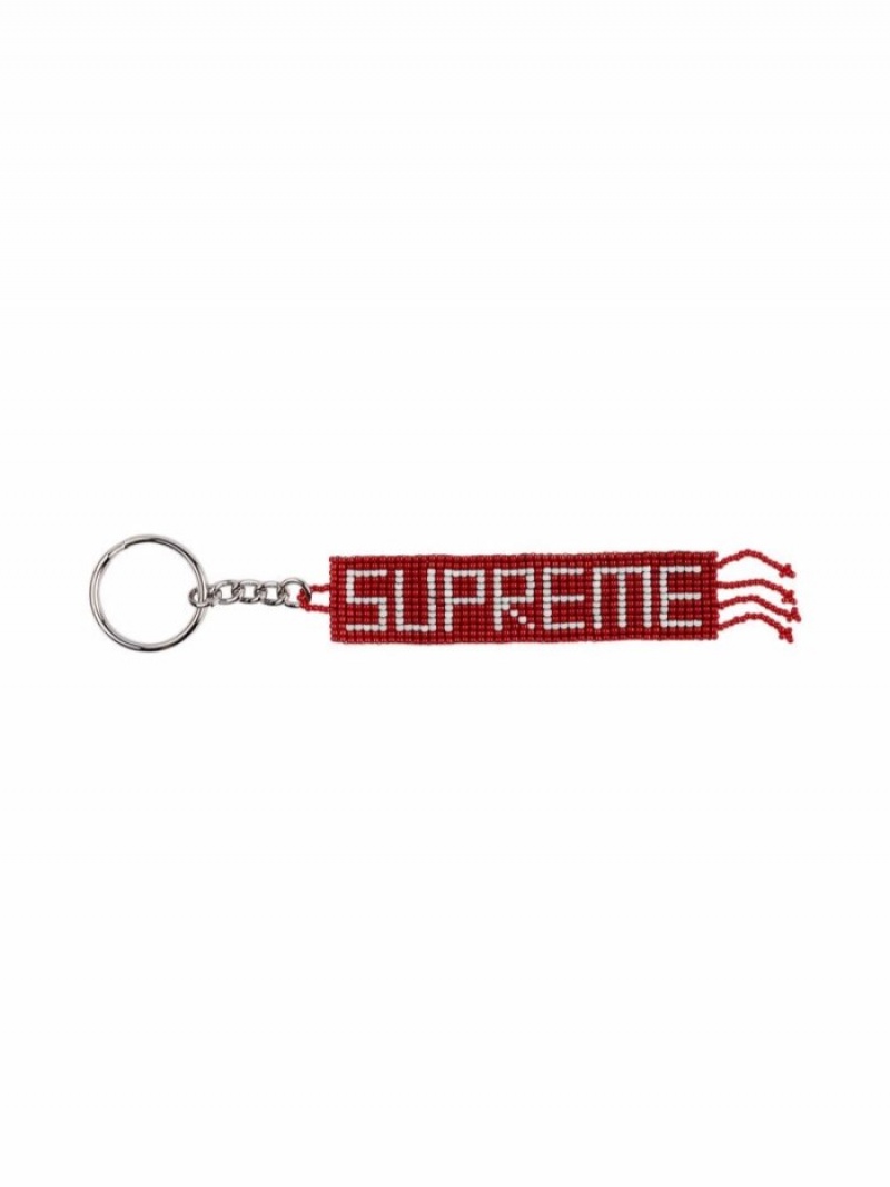 Llaveros Supreme Beaded Logo Hombre Rojas Colombia | Z3C-14654