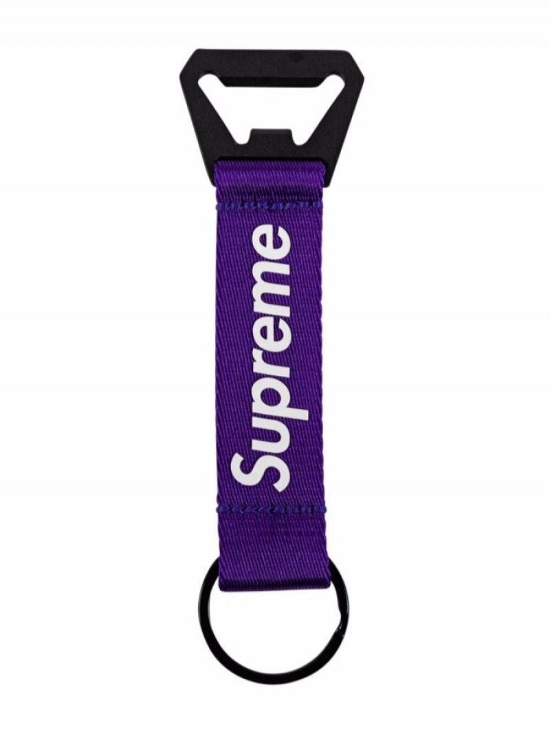 Llaveros Supreme Bottle Opener Webbing Mujer Moradas Colombia | W9B-10749