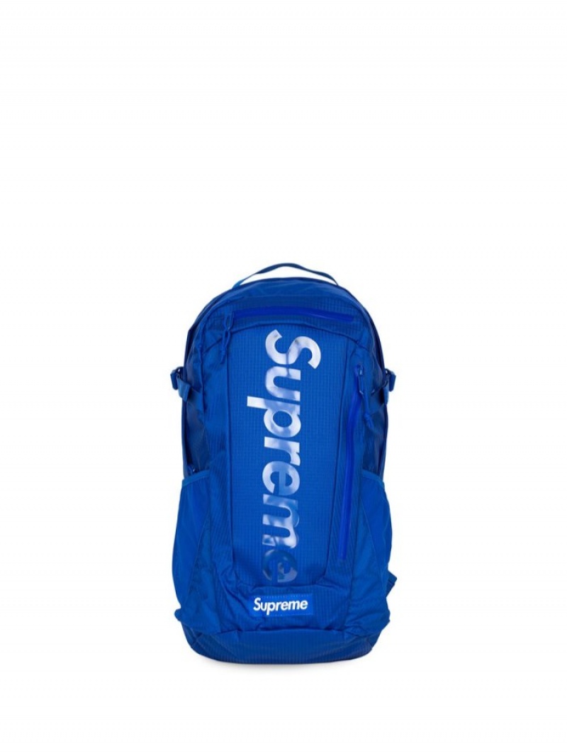 Mochilas Supreme Logo-patch Hombre Azules Colombia | P5K-74646