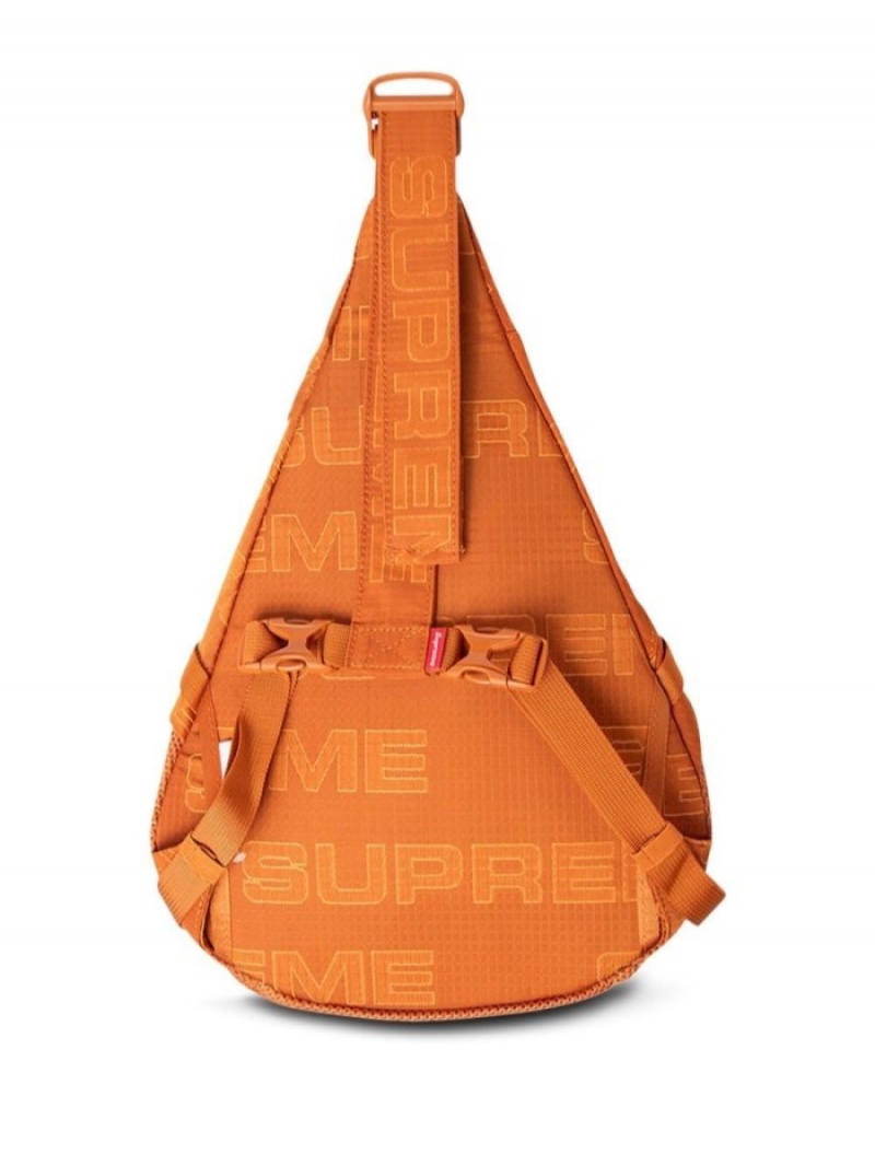 Mochilas Supreme Sling Logo-patch Bag Hombre Naranjas Colombia | Q4H-18441