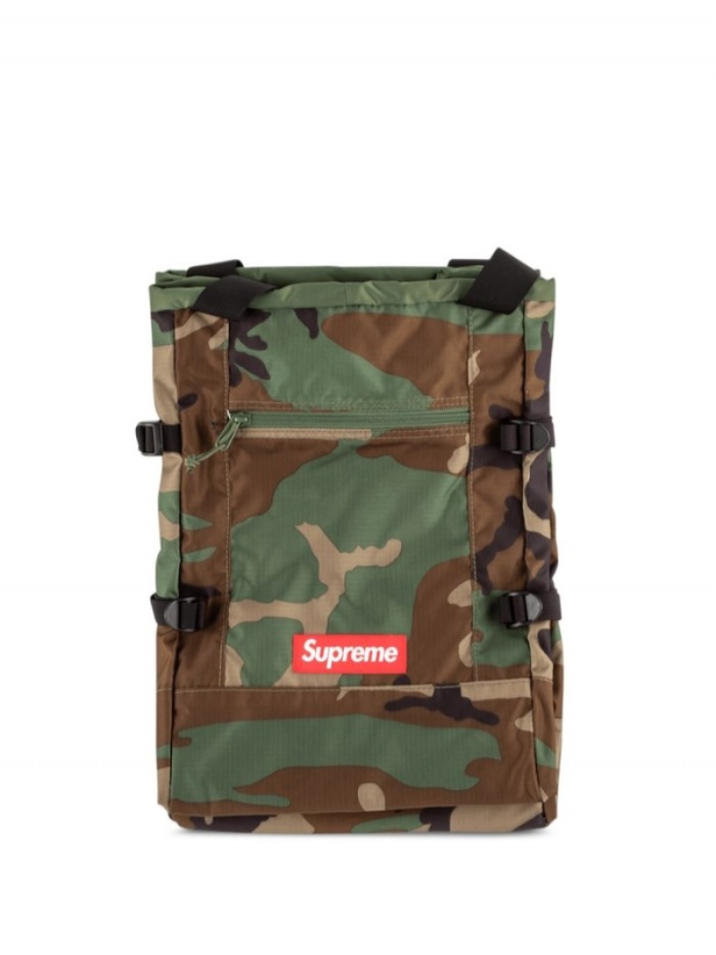 Mochilas Supreme Tote Box Logo Hombre Verde Colombia | Z9L-09366