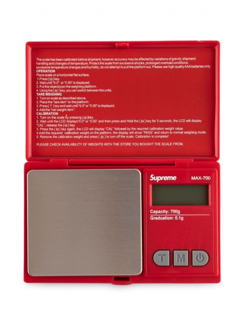 Otros Supreme Aws Max-700 Digital Scale Hombre Rojas Colombia | G8G-92609