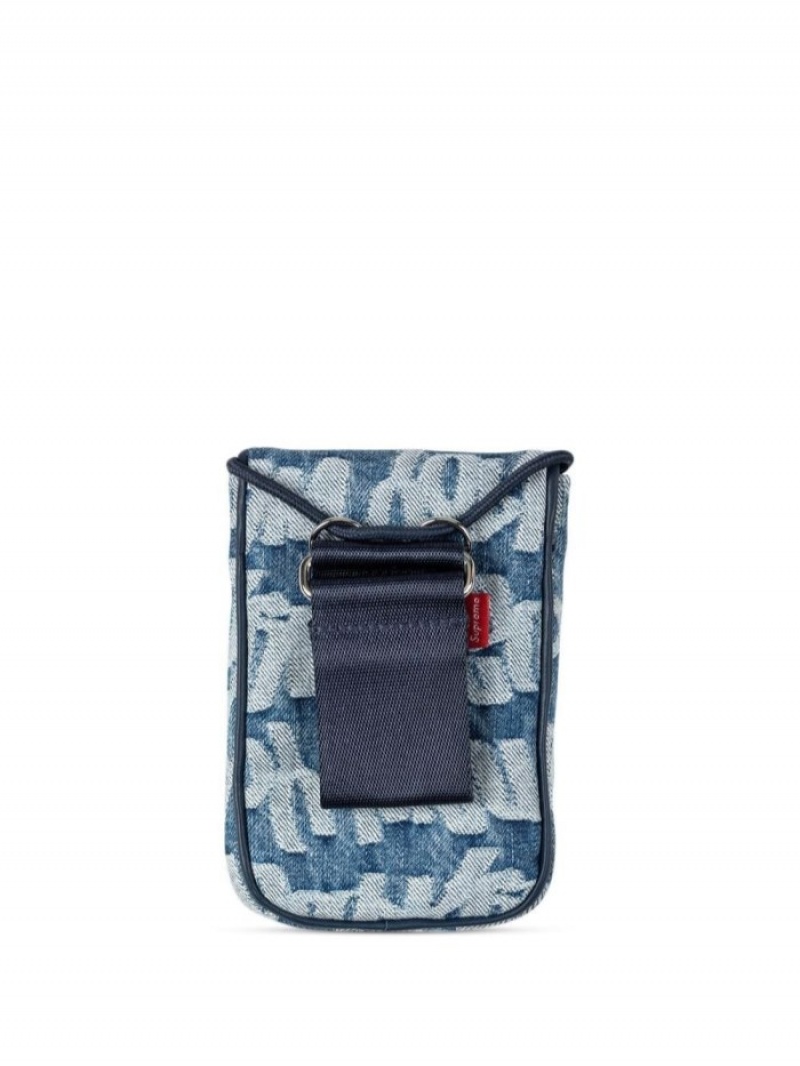 Otros Supreme Jacquard Denim Neck Pouch Hombre Azules Colombia | K9A-68620