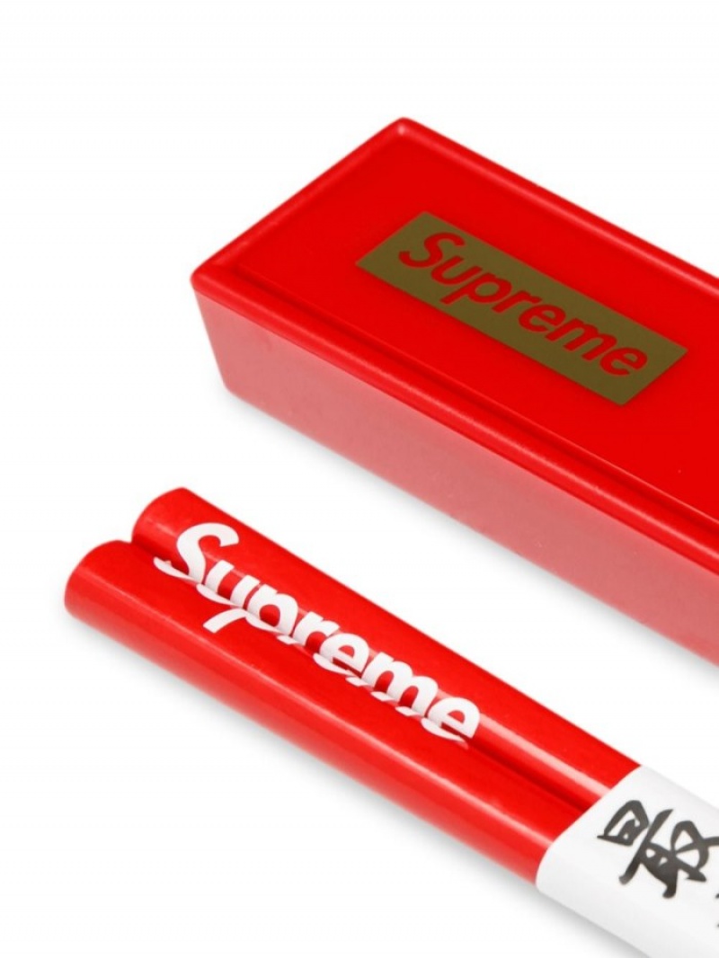 Otros Supreme Logo-print Chopsticks Hombre Rojas Colombia | K8P-54752