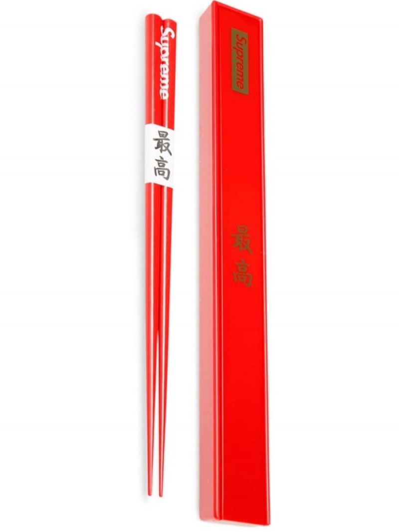 Otros Supreme Logo-print Chopsticks Hombre Rojas Colombia | K8P-54752