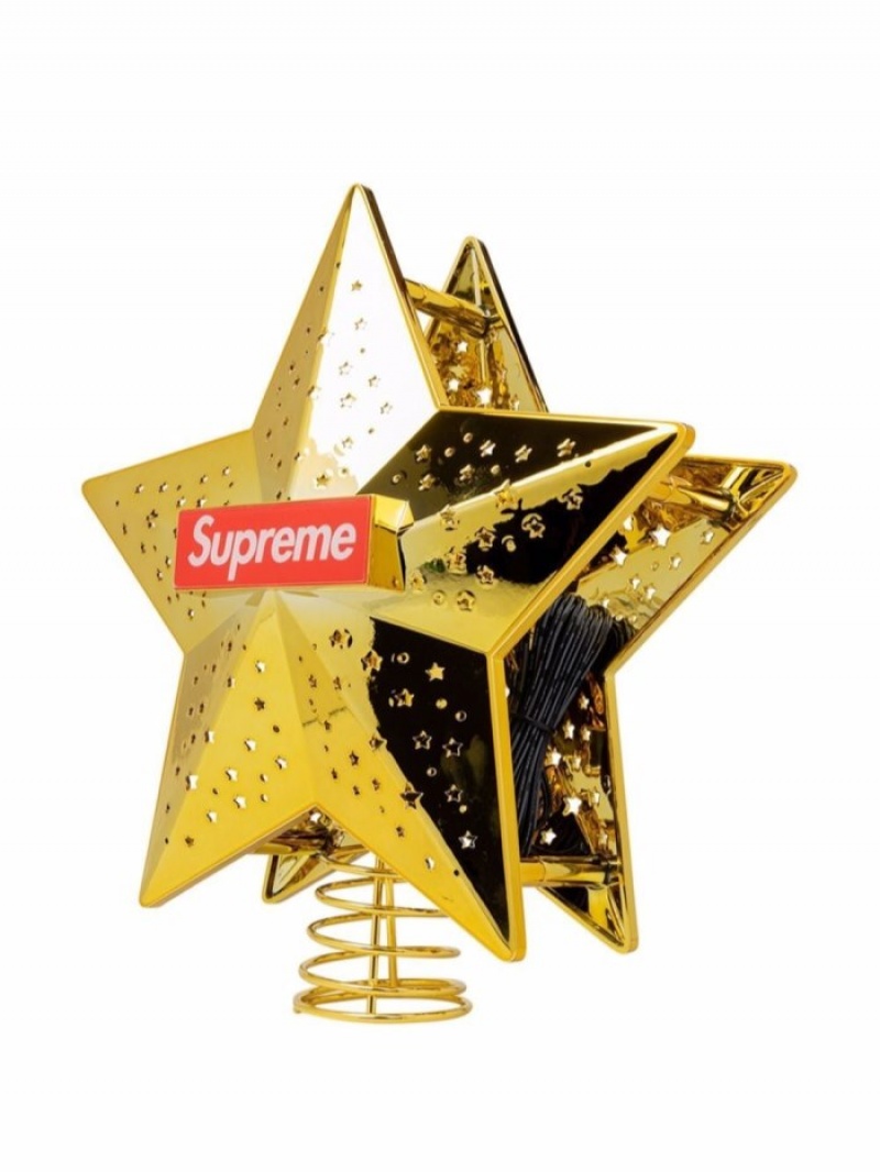 Otros Supreme Logo-print Christmas Tree Topper Mujer Doradas Colombia | X3U-99884