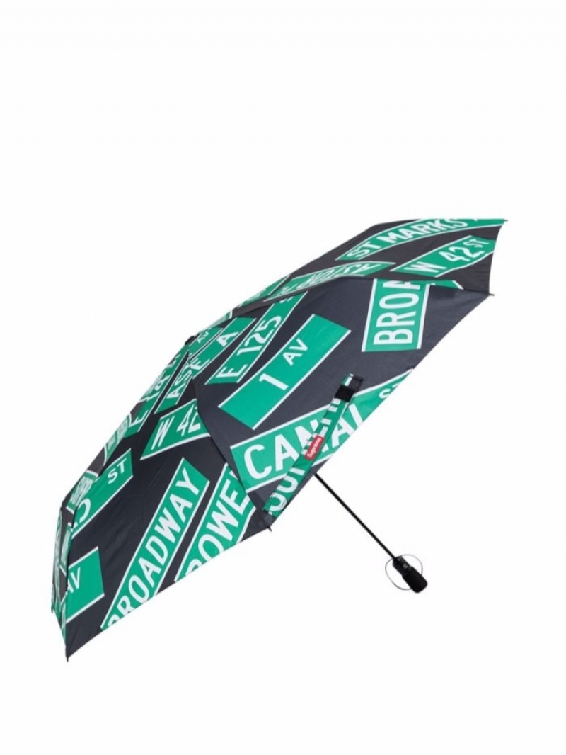 Otros Supreme X Shedrain Calle Signs Umbrella Hombre Negras Colombia | X3D-64240