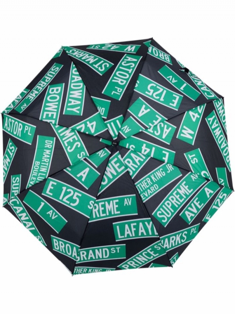 Otros Supreme X Shedrain Calle Signs Umbrella Hombre Negras Colombia | X3D-64240