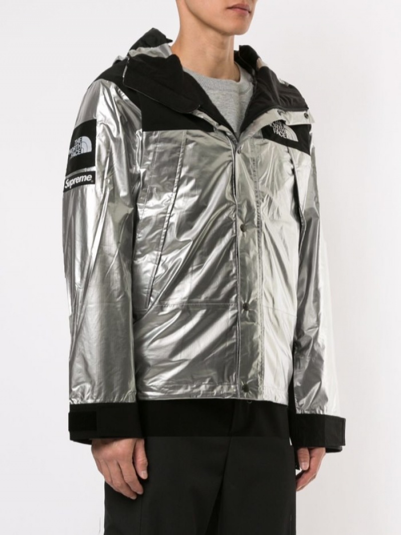 Parkas Supreme X The North Face Metallic Mountain Hombre Plateadas Colombia | Z6P-28282