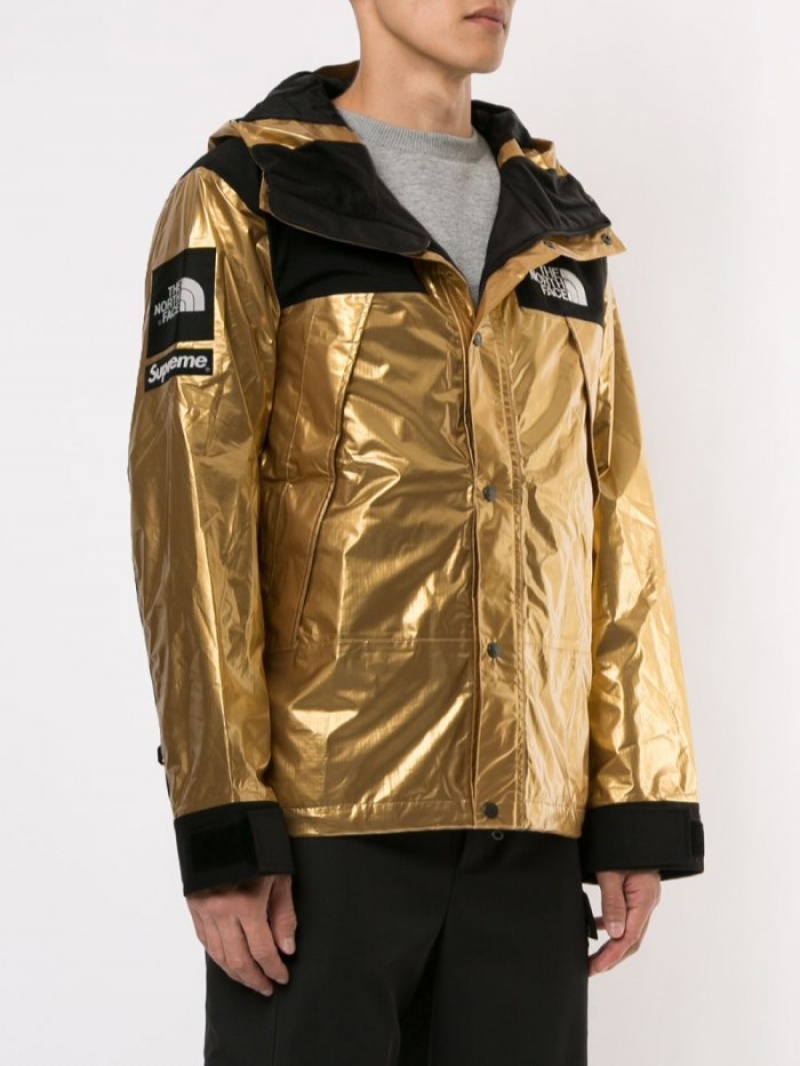 Parkas Supreme X The North Face Mountain Encapuchado Jacket Hombre Doradas Colombia | F7N-21738