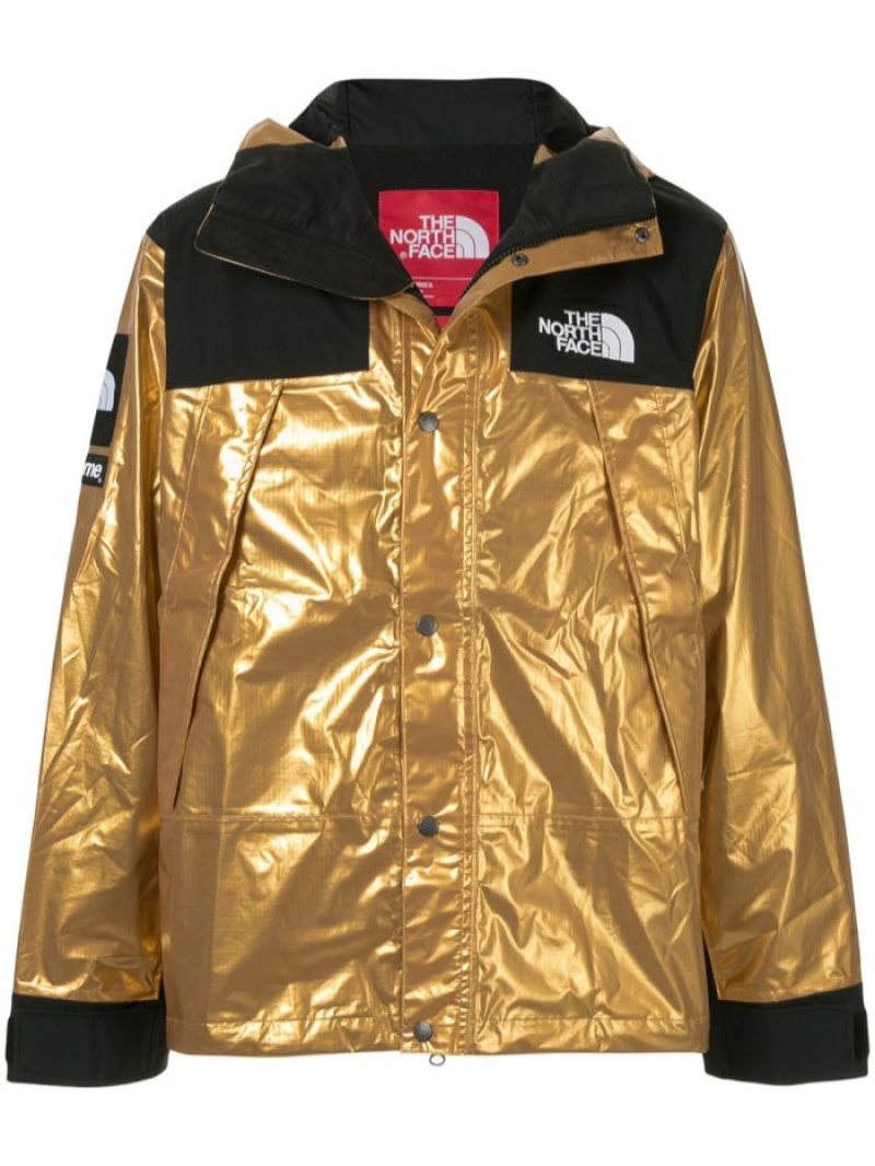 Parkas Supreme X The North Face Mountain Encapuchado Jacket Hombre Doradas Colombia | F7N-21738