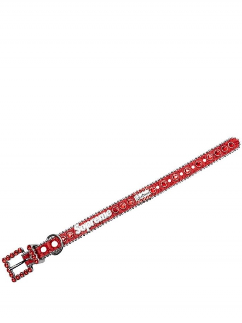 Accesorios Para Mascotas Supreme B.B. Simon Studded Dog Collar Hombre Rojas Colombia | N0W-44957