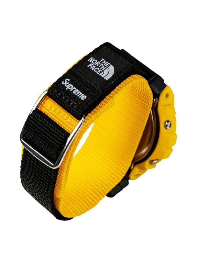 Relojes Supreme X Tnf X G-shock Dw-6900 Watch Mujer Amarillo Colombia | C7B-64169