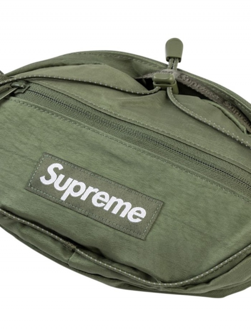 Riñonera Supreme Logo Cintura Bag Hombre Green  Colombia | C9M-21172