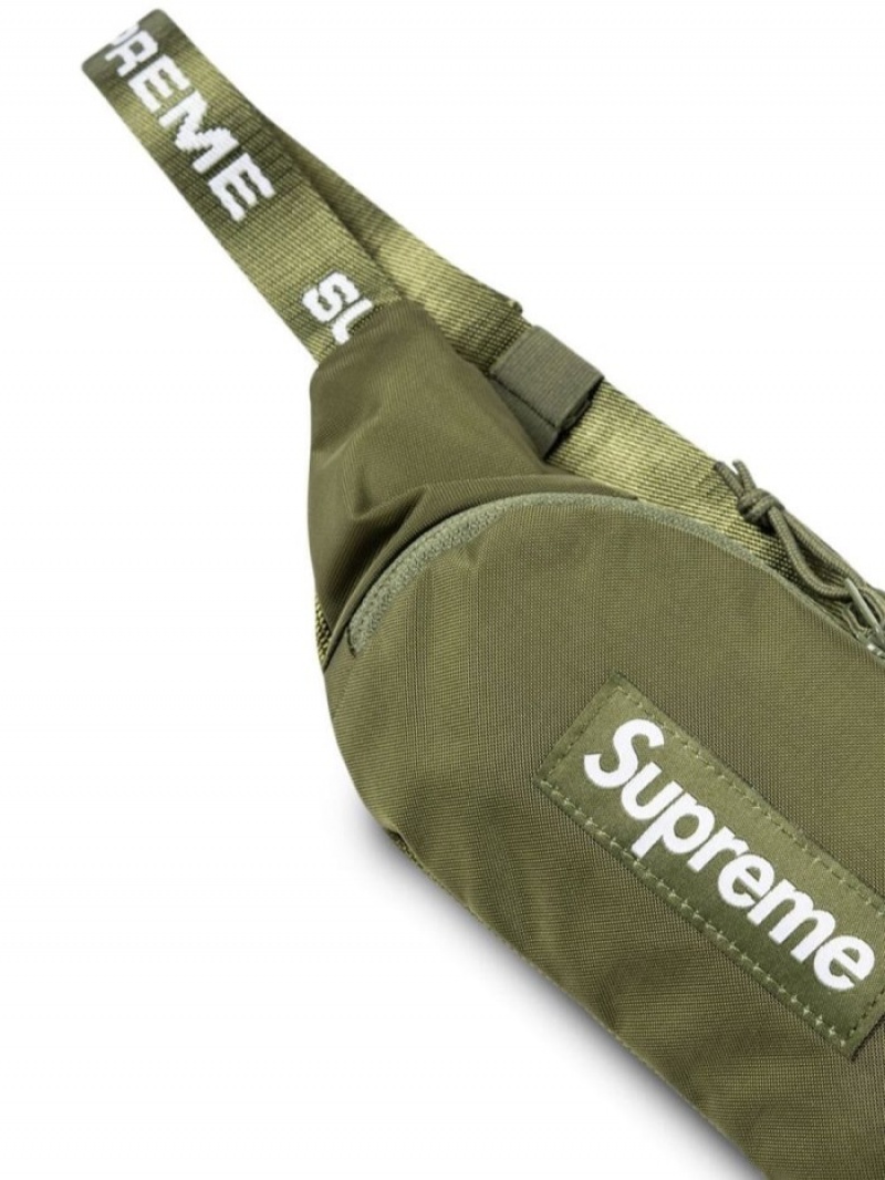 Riñonera Supreme Logo-patch Small Mujer Verde Colombia | I1L-79680