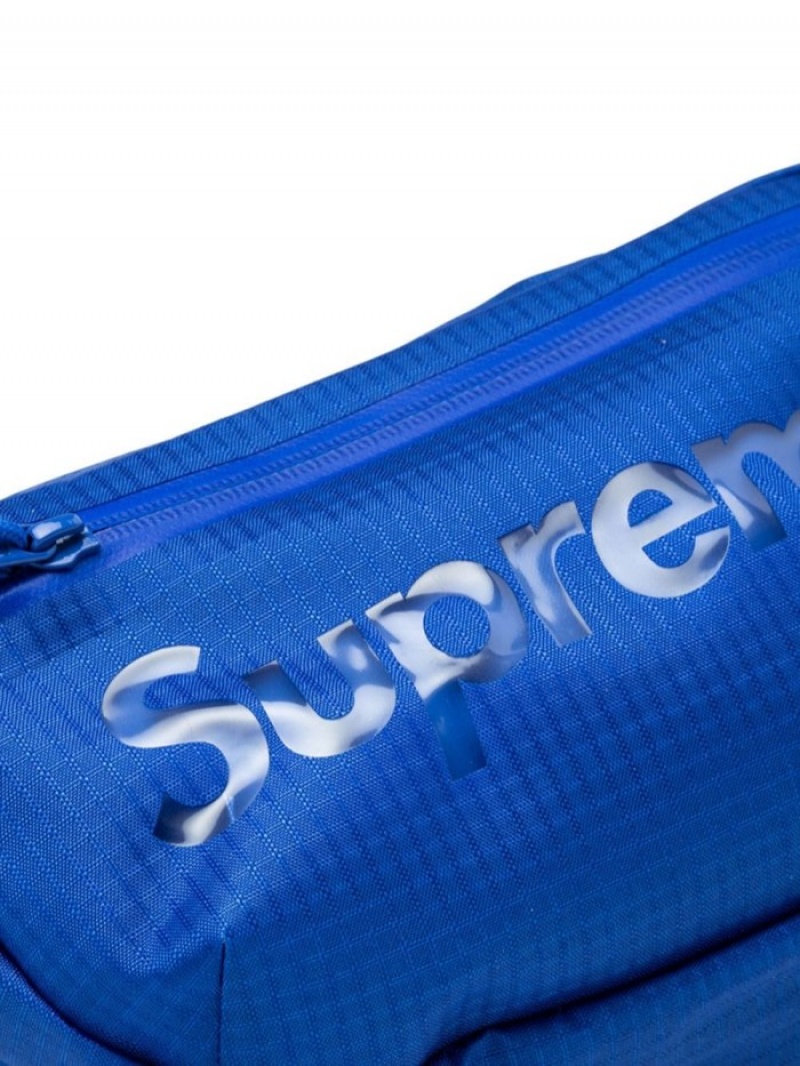 Riñonera Supreme Logo-print Cintura Bag Hombre Azules Colombia | Q1W-00646