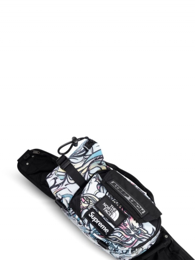 Riñonera Supreme X Tnf Steep Tech Cintura Bag Hombre Negras Colombia | P7F-49239