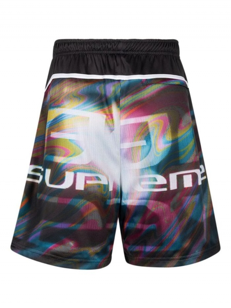 Short Supreme Feedback Soccer Printed Mujer Negras Colombia | N4Y-00162