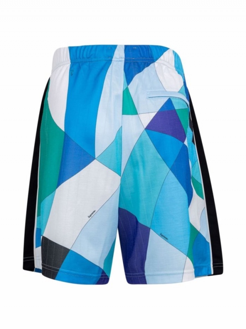 Short Supreme X Emillio Pucci Soccer Hombre Azules Colombia | W3H-47243