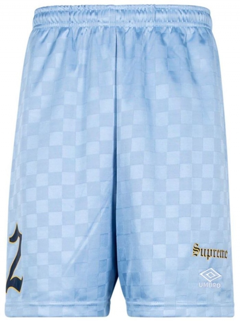 Short Supreme X Umbro Soccer Hombre Azules Colombia | R0B-04273