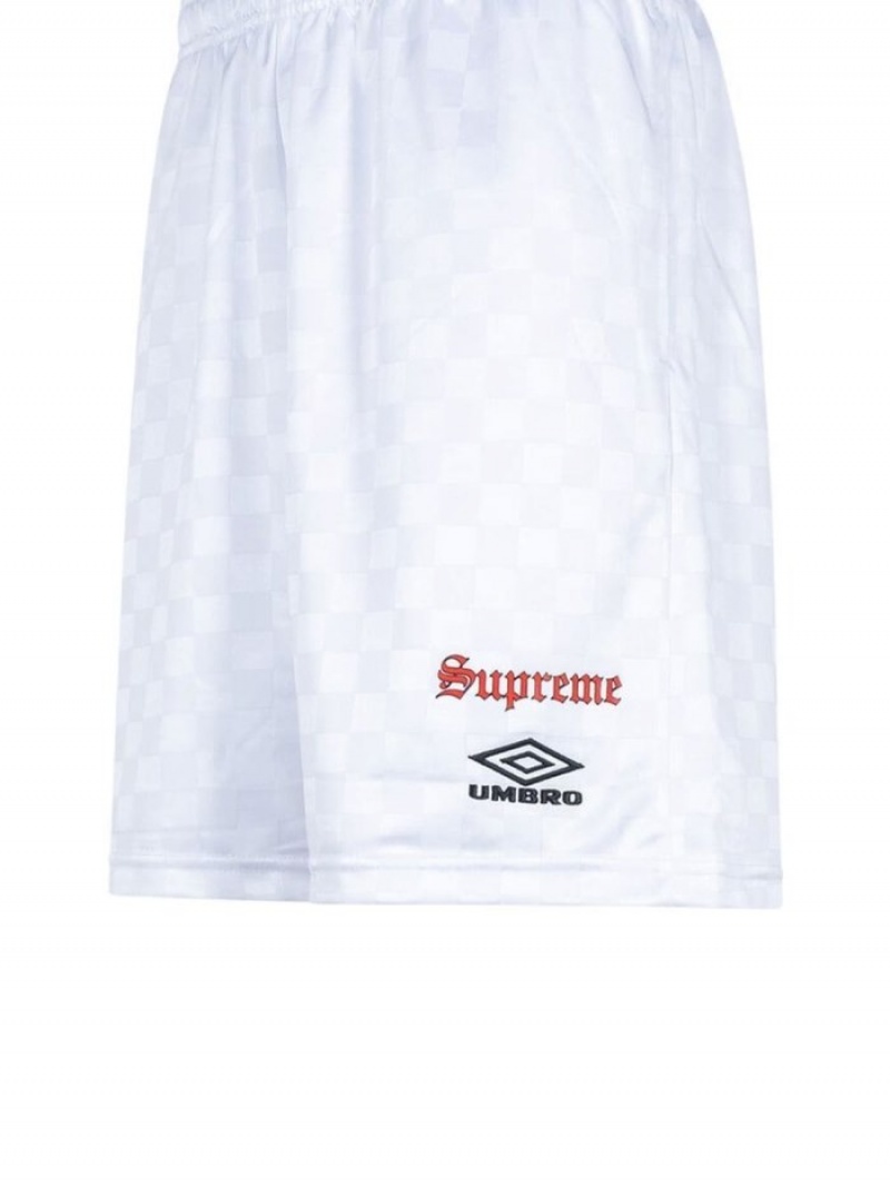 Short Supreme X Umbro Soccer Hombre Blancas Colombia | A6X-53341