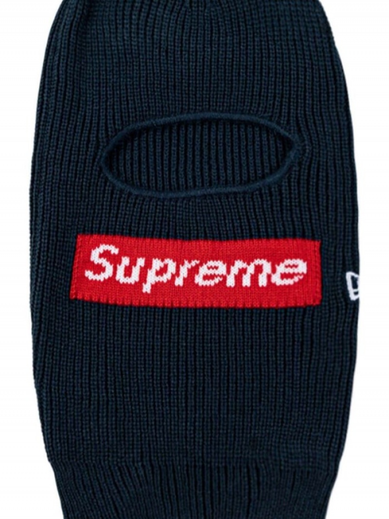 Sombreros Supreme X New Era Box Logo Balaclava Hombre Azules Colombia | G3R-52233