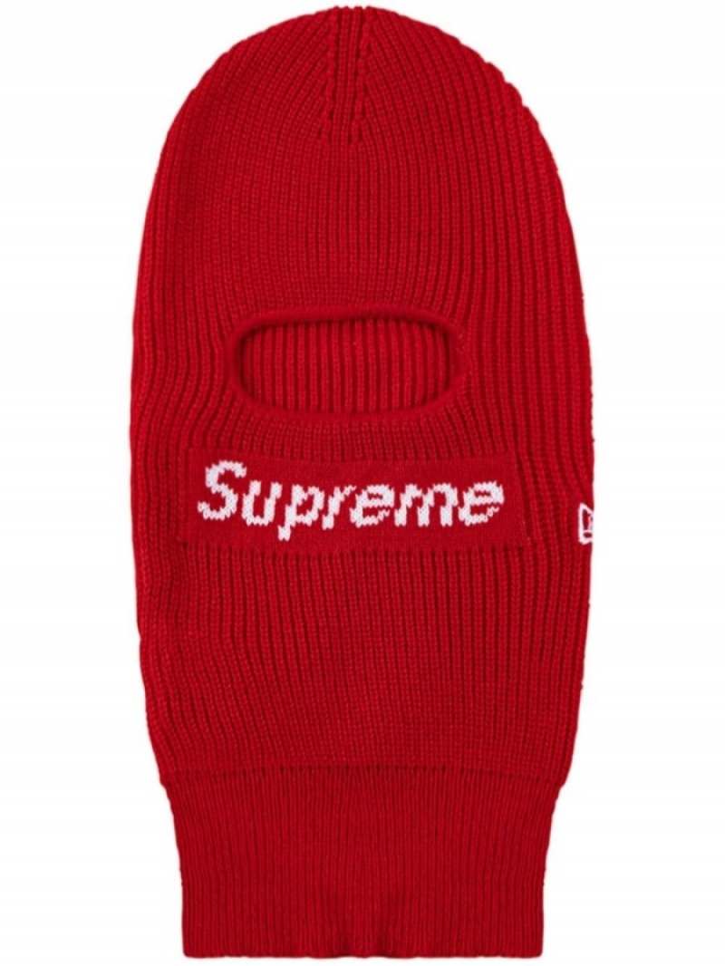 Sombreros Supreme X New Era Box Logo De Punto Balaclava Mujer Rojas Colombia | A8J-66725