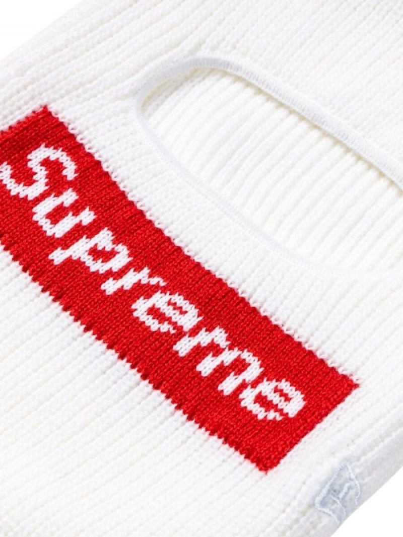 Sombreros Supreme X New Era Box Logo De Punto Balaclava Hombre Blancas Colombia | E6M-47112