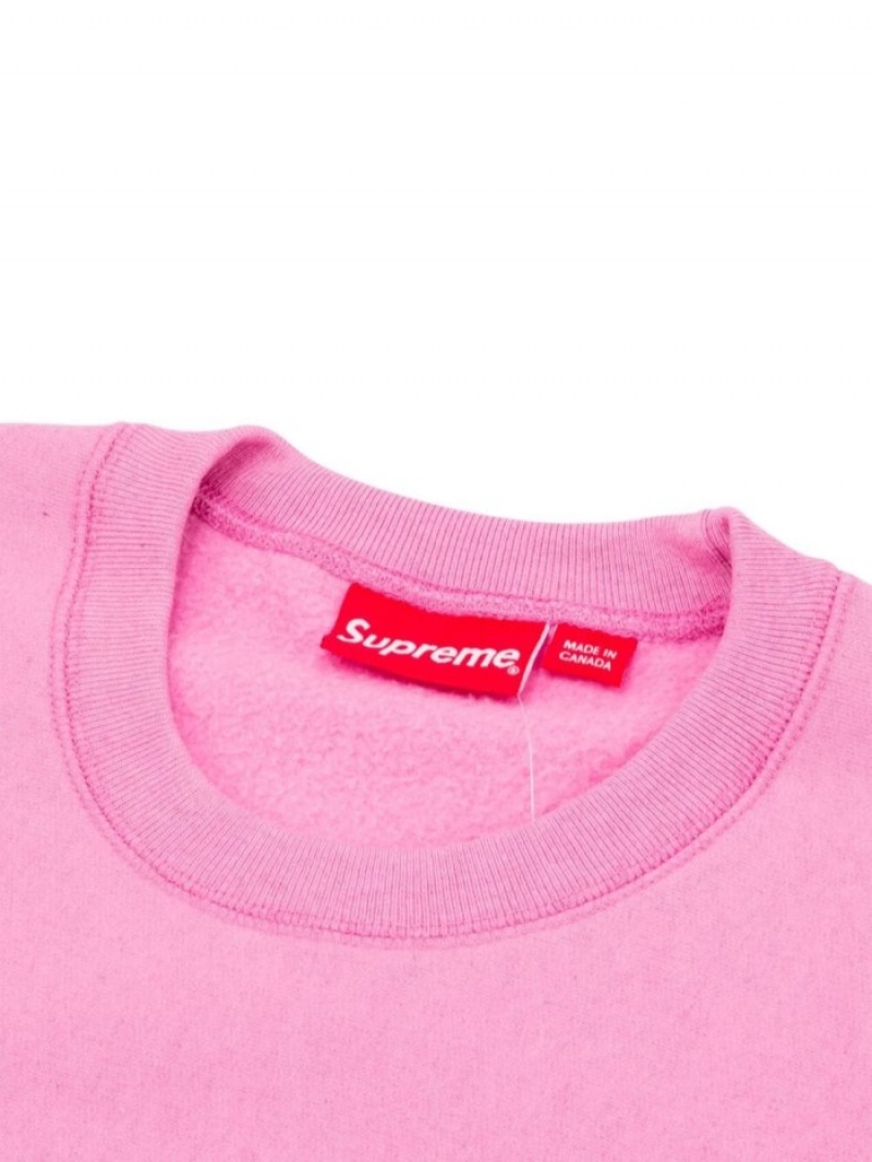 Sudaderas Supreme Box Logo Crew Neck Hombre Rosas Colombia | W9N-88850