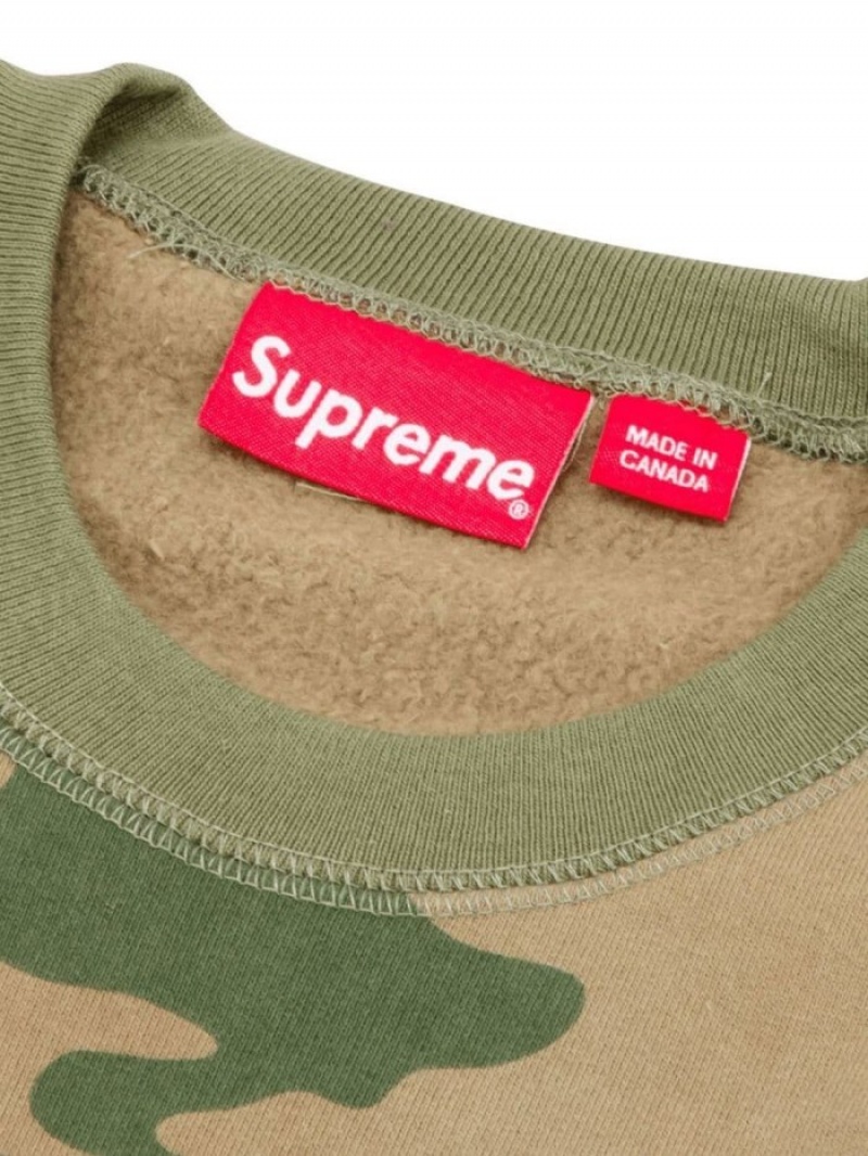 Sudaderas Supreme Box Logo Crew-neck Hombre Verde Oscuro Colombia | C7D-21009