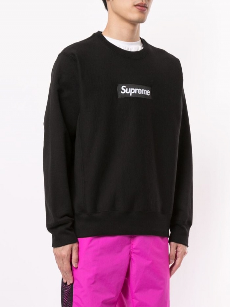 Sudaderas Supreme Box-logo Crew-neck Hombre Negras Colombia | N7R-99847