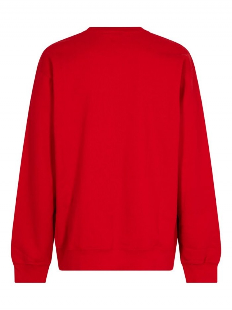 Sudaderas Supreme Cutout Logo Crew-neck Hombre Rojas Colombia | Y7L-21860