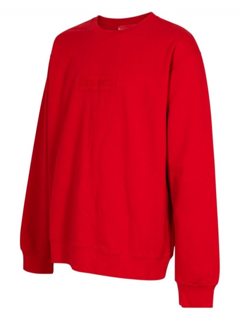 Sudaderas Supreme Cutout Logo Crew-neck Hombre Rojas Colombia | Y7L-21860