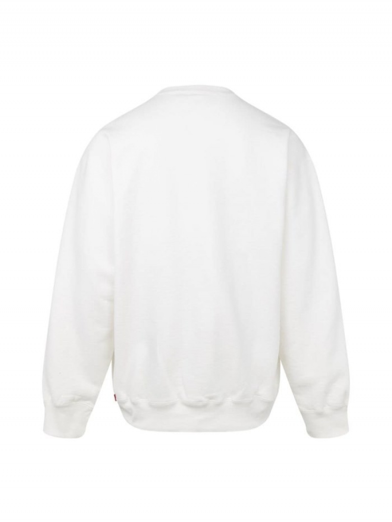 Sudaderas Supreme Stacked Crew Neck Hombre Blancas Colombia | S6C-62103