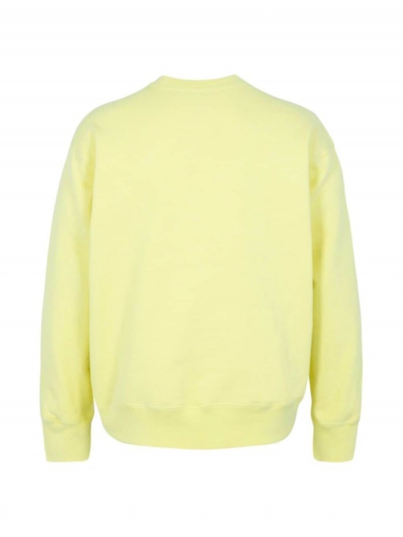 Suéteres Supreme Box Logo Crewneck Sweatshirt Mujer Amarillo Colombia | B1V-97776