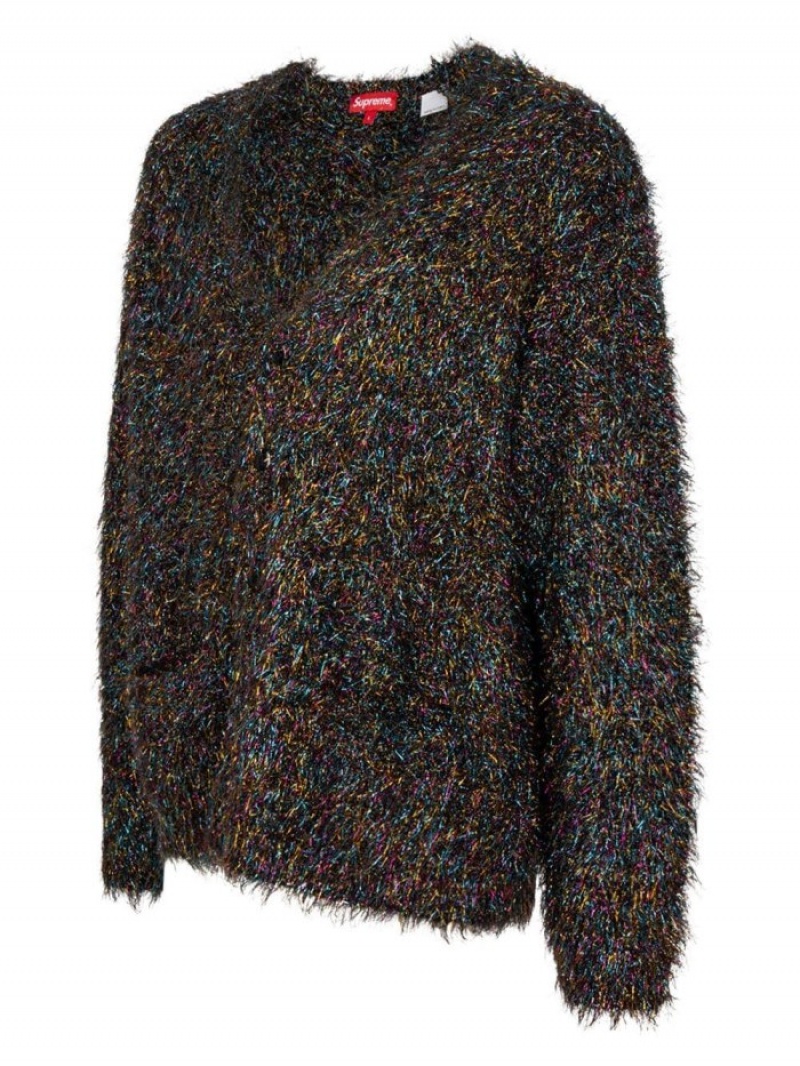 Suéteres Supreme Sparkle De Punto Cardigan Hombre Multicolour Colombia | X6E-04298