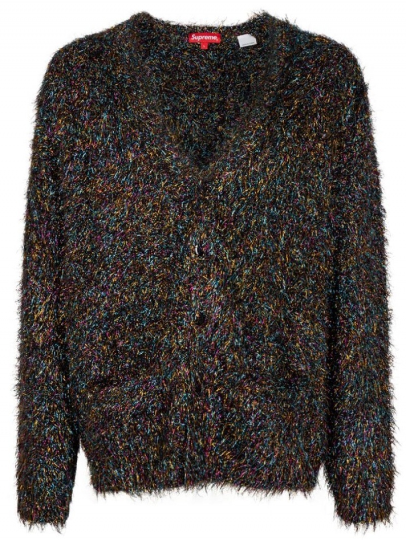 Suéteres Supreme Sparkle De Punto Cardigan Hombre Multicolour Colombia | X6E-04298