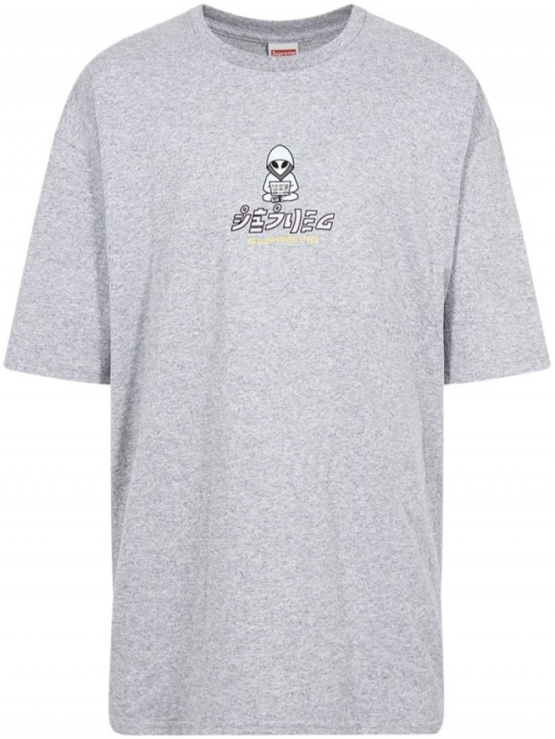 Camisetas Supreme Alien Corta-sleeve Hombre Gris Colombia | I6R-46673