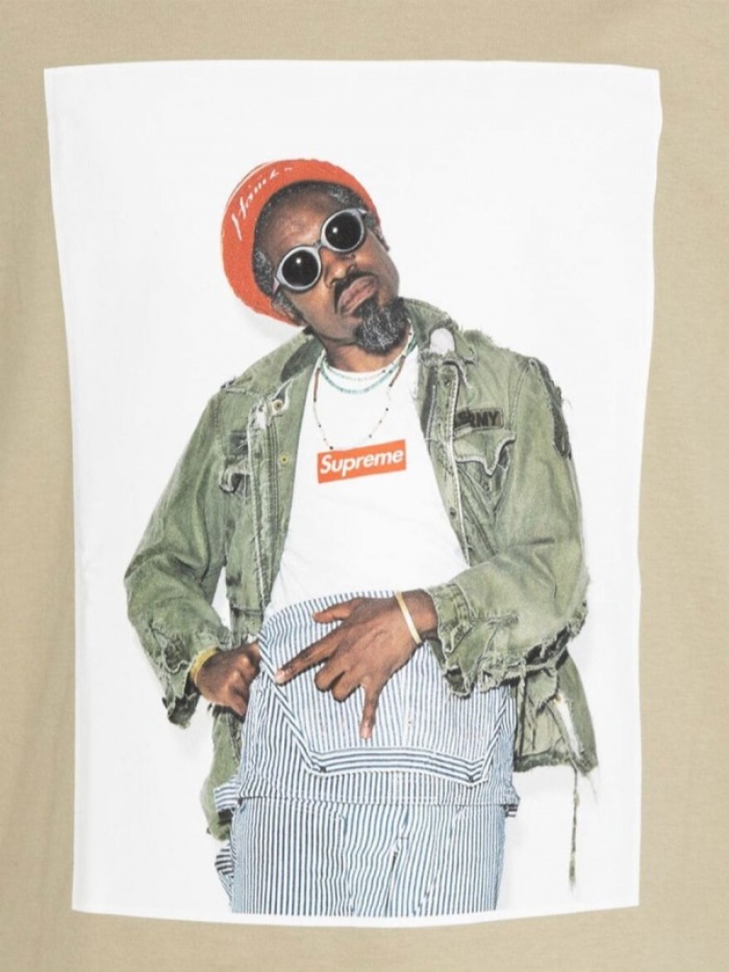 Camisetas Supreme Andre 3000 Photograph-print Hombre Neutrals Colombia | S2C-05516