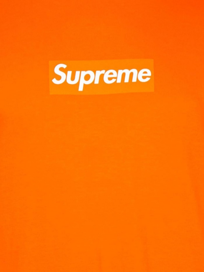 Camisetas Supreme Box Logo Long-sleeve Hombre Naranjas Colombia | J7X-21805