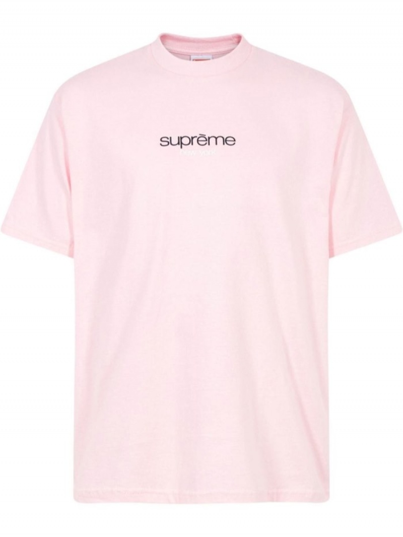 Camisetas Supreme Classic Logo Crew-neck Hombre Rosas Colombia | L7C-58084