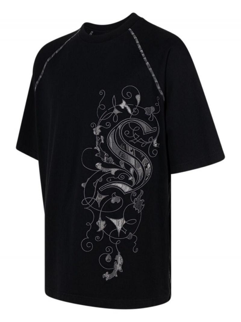 Camisetas Supreme Coogi Corta-sleeve Hombre Negras Colombia | E4Y-42879