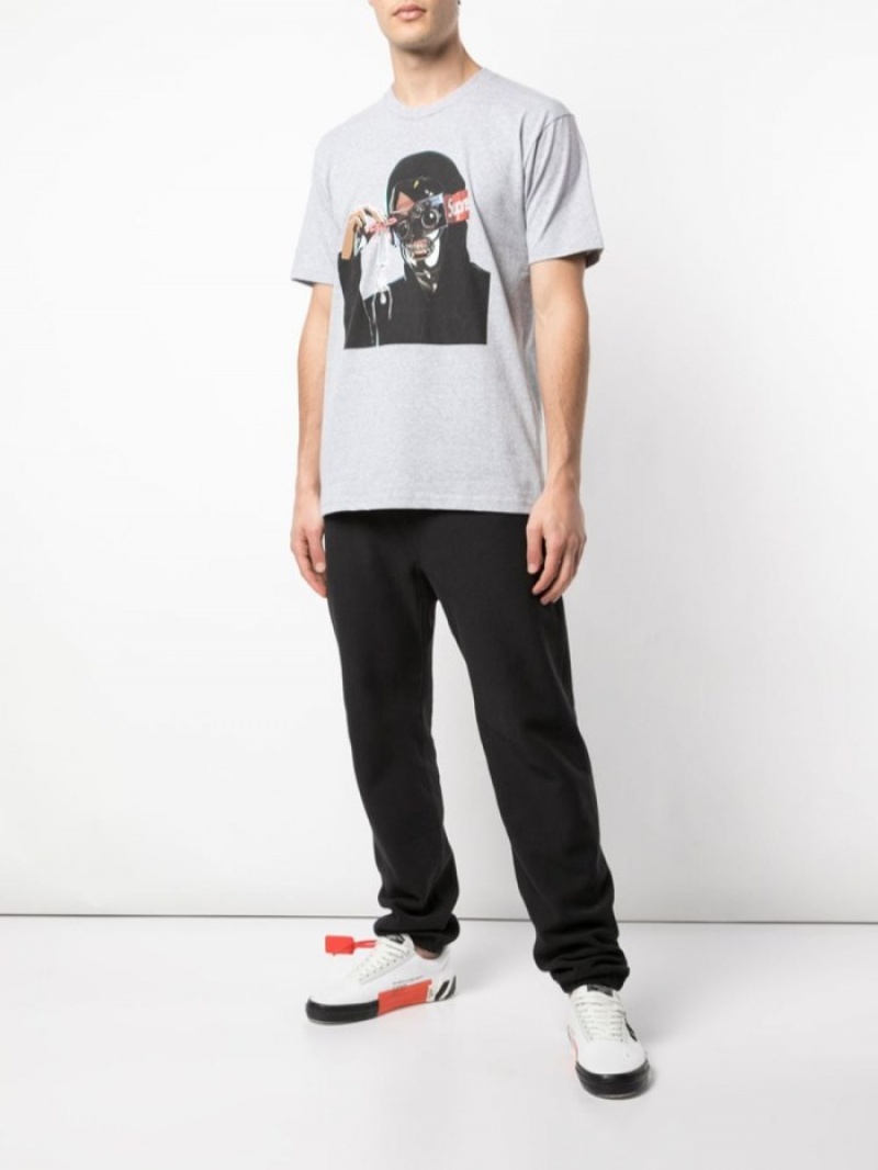 Camisetas Supreme Creeper Estampadas-print Hombre Gris Colombia | Q2A-98628