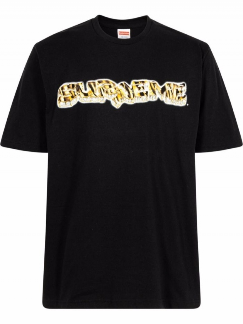 Camisetas Supreme Diamond Logo-print Hombre Negras Colombia | Y8W-84160