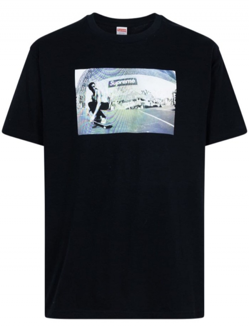 Camisetas Supreme Dylan Algodon Hombre Negras Colombia | P7L-19396