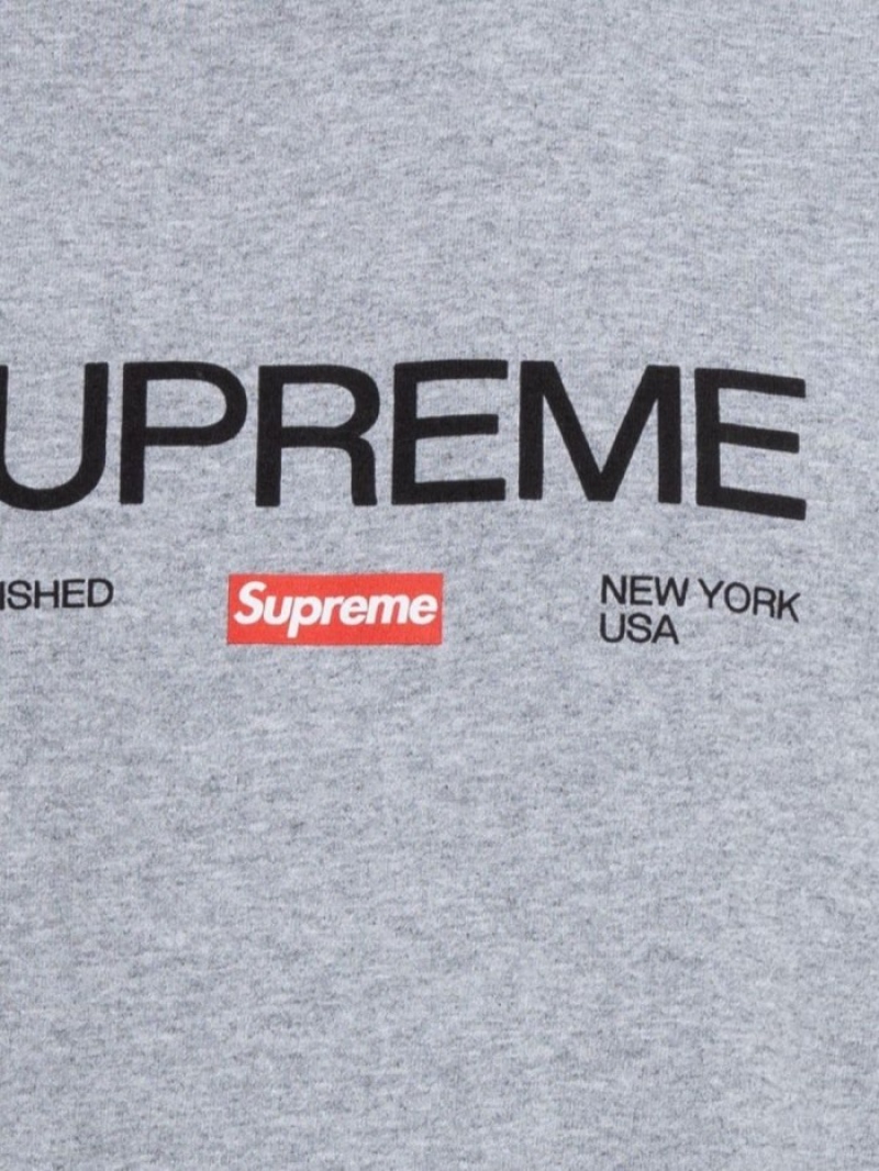 Camisetas Supreme Est 1994 Crew Neck Hombre Gris Colombia | N9O-72966