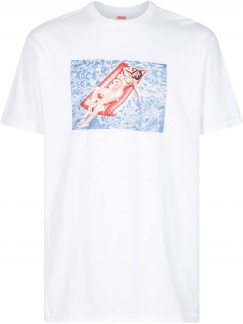 Camisetas Supreme Float Print Crew-neck Hombre Blancas Colombia | W7T-10722