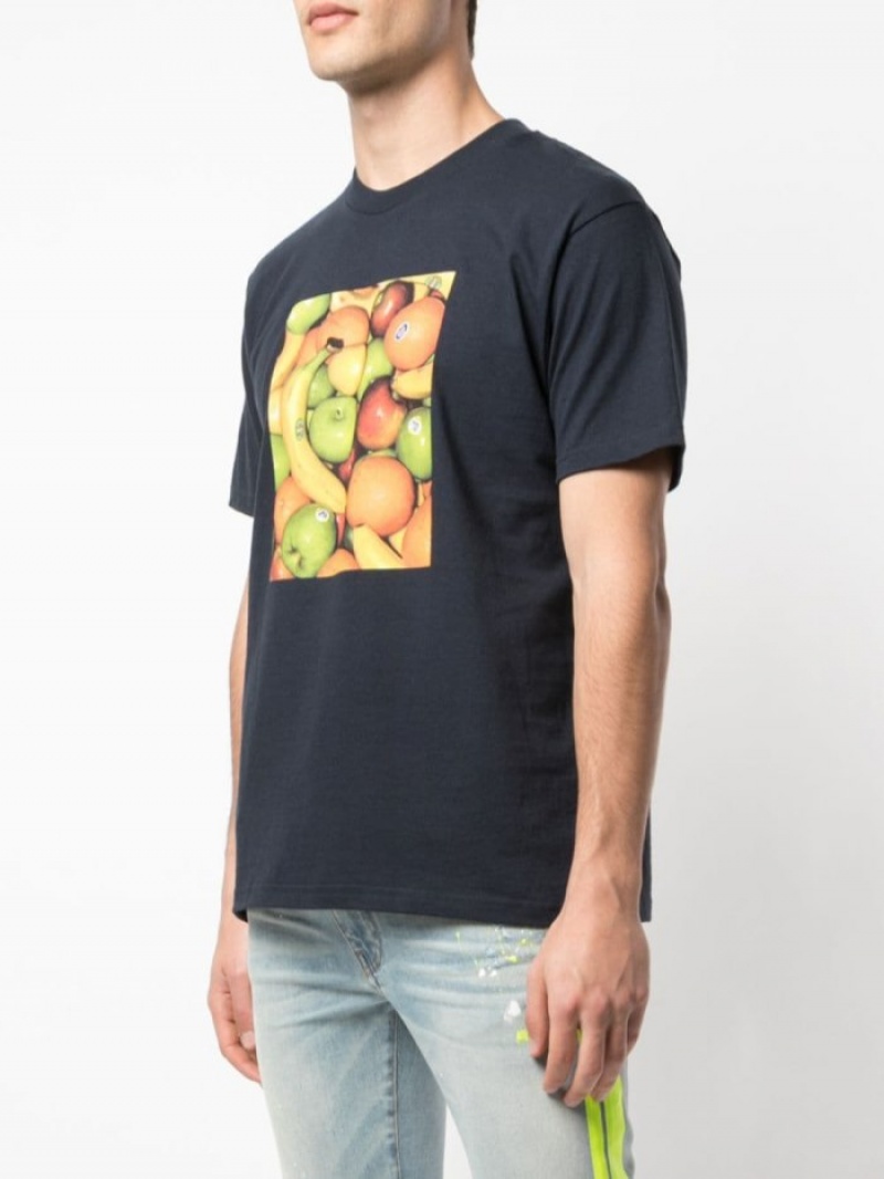 Camisetas Supreme Fruit-print Crew Neck Hombre Negras Colombia | T0X-77673