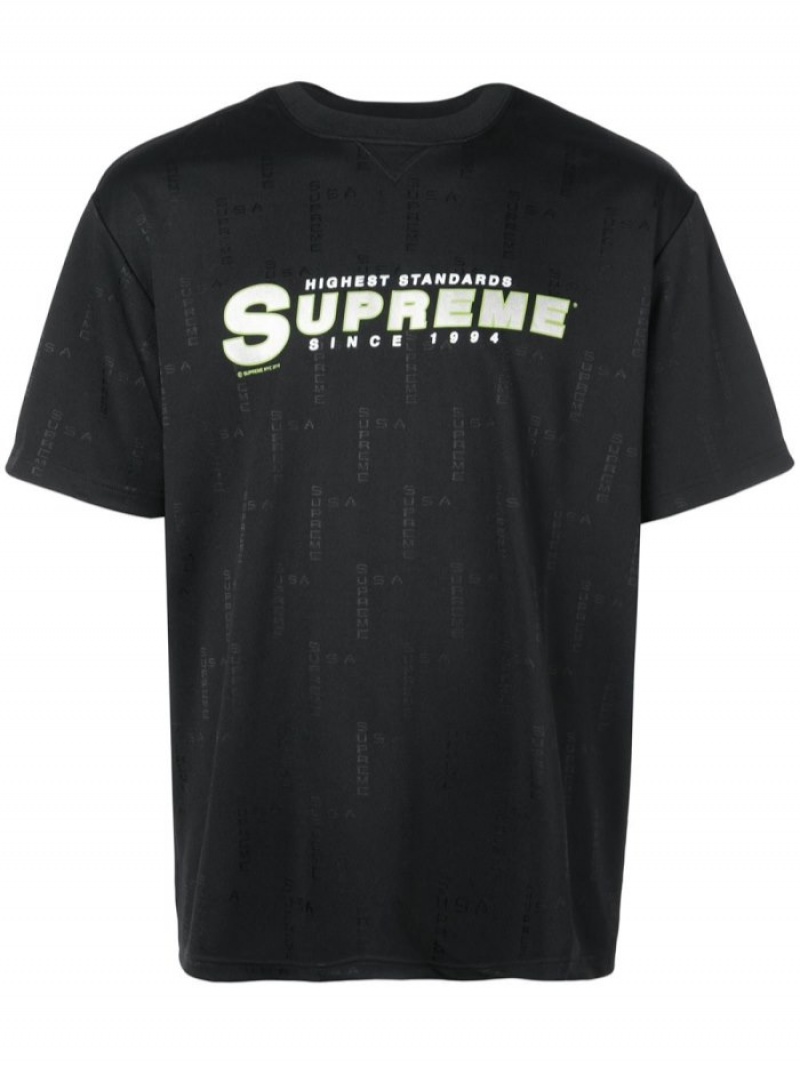 Camisetas Supreme Highest Standard Atléticos Hombre Negras Colombia | J5N-44657