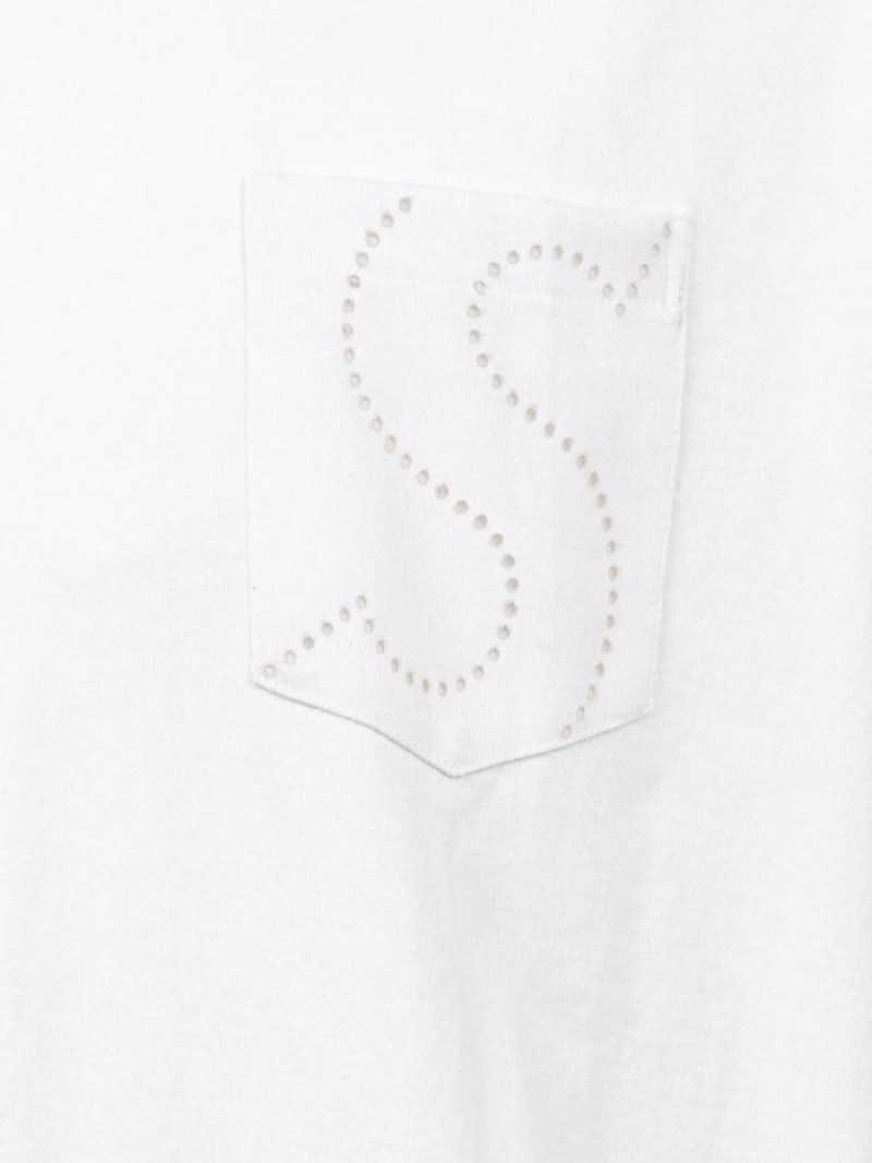 Camisetas Supreme Laser Cut S Logo Hombre Blancas Colombia | M7Z-17911